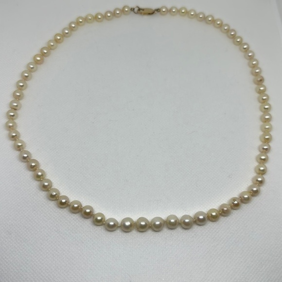 14k real freshwater pearls necklace - Picture 2 of 8